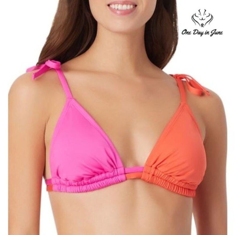 Sugar Beach Triangle Bikini Top Size M
